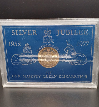 1977 Queen Elizabeth II silver jubilee commemorative medal